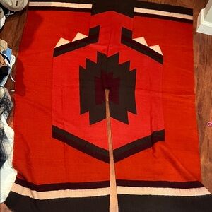 LOFT red multicolor scarf